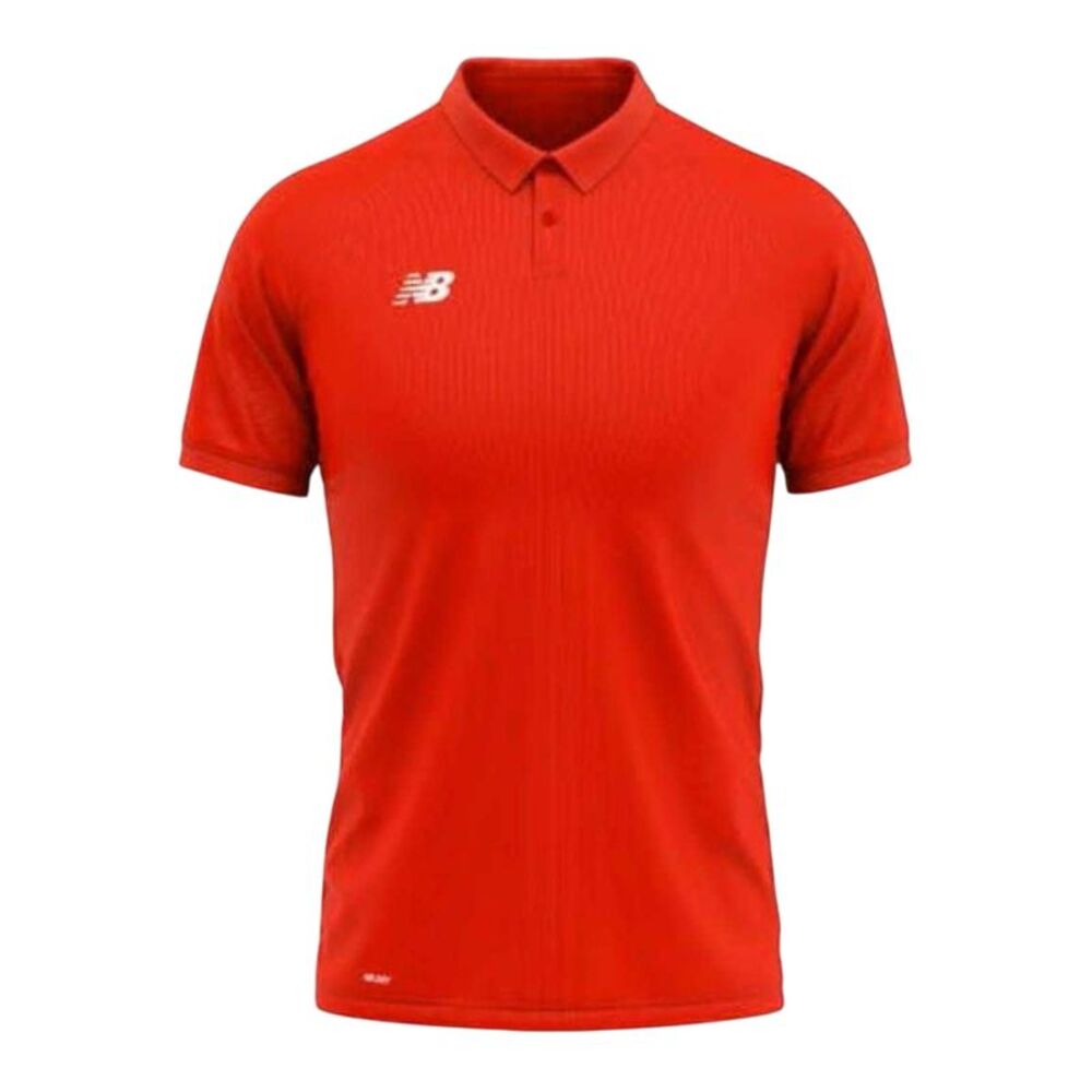 New Balance Mens Regular Athletic Polo Shirt / Red